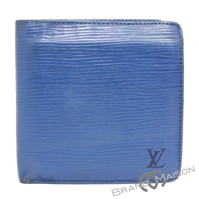Cランク ルイ・ヴィトン ポルトフォイユマルコ  二つ折り財布 M60613 トレドブルー LOUIS VUITTON blue