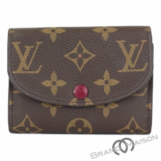 Aランク ルイ・ヴィトン ポルトモネ・ロザリ M41939 モノグラム フューシャ LOUIS VUITTON コインケース 小銭入れ