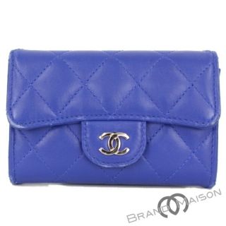 シャネル(CHANEL)のABランク シャネル マトラッセコインケース A31504 マトラッセ ブルー 財布 レディース CHANEL blue(財布)