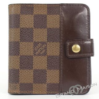 ルイヴィトン(LOUIS VUITTON)のBランク ルイ・ヴィトン コンパクトジップ N61668 ダミエ 財布 メンズ レディース LOUIS VUITTON 【中古】(折り財布)