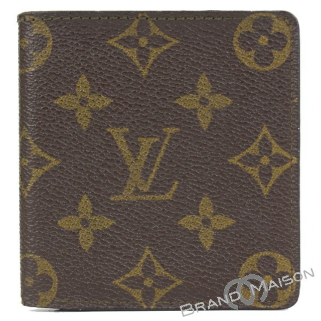 BCランク ルイ・ヴィトン ポルトビエカルトブルー M60905 二つ折り札入れ モノグラム 財布 LOUIS VUITTON ブラウン brown