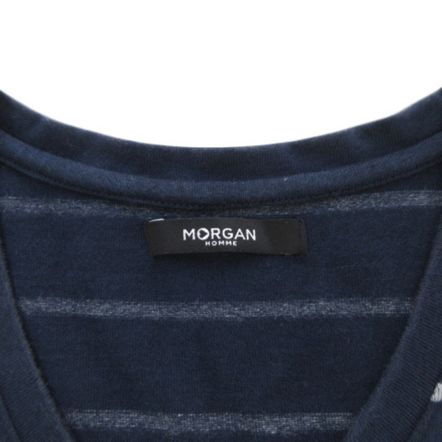 MORGAN HOMME(モルガンオム)のモルガンオム MORGAN HOMME カットソー Tシャツ ボーダー  メンズのトップス(Tシャツ/カットソー(半袖/袖なし))の商品写真