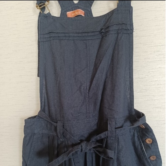 麻入りサロペットスカート レディースのパンツ(サロペット/オーバーオール)の商品写真
