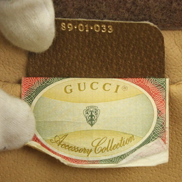 Gucci(グッチ)のBランク グッチ セカンドバッグ クラッチバッグ リゲイトライン オールドグッチ 89・01・033 レッド グリーン GUCCI 【中古】 レディースのバッグ(その他)の商品写真