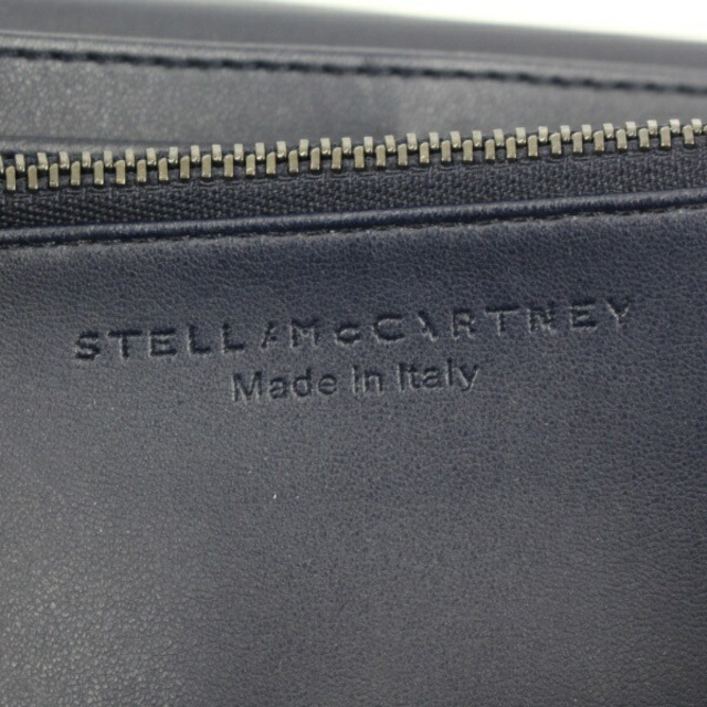 Aランク ステラマッカートニー 二つ折り長財布 ファラベラ 391835 ネイビー 財布 レディース Stella McCartney FALABELLA navy