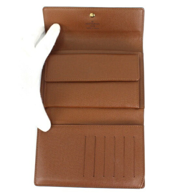 LOUIS VUITTON(ルイヴィトン)のAランク ルイ・ヴィトン ポルトトレゾール・エテュイ・パピエ モノグラム M61202 財布 brown ブラウン レディースのファッション小物(財布)の商品写真