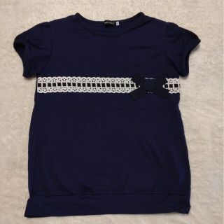 ベベ(BeBe)のBeBe べべ トップス カットソー 紺 ネイビー 150(Tシャツ/カットソー)