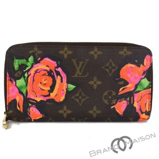 ルイヴィトン(LOUIS VUITTON)のABランク【ルイ・ヴィトン】ジッピーウォレット M93759 モノグラム/ローズ ブラウン ラウンドファスナー長財布 レディース LOUIS VUITTON ラウンドファスナー長財布 レディース ピンク brown pink(財布)