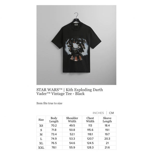 KITH - STAR WARS Kith Darth Vader Vintage Teeの通販 by T shop ...