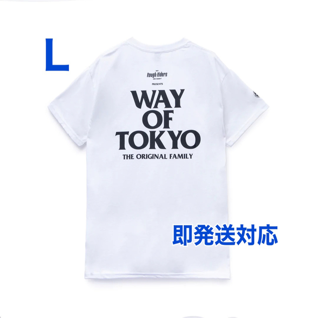 L RATS WAY OF TOKYO SS TEE White × Black 大人も着やすいシンプル