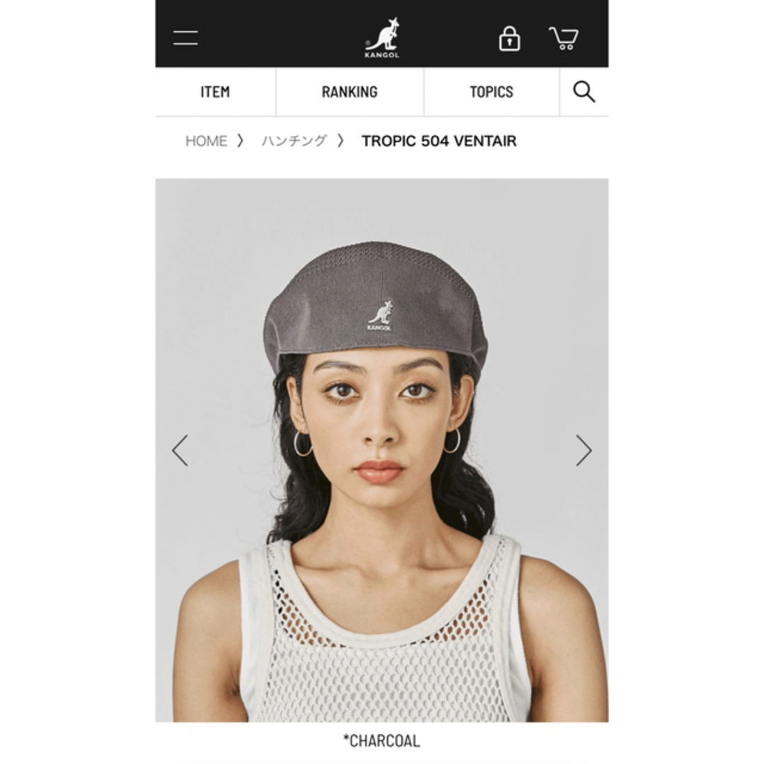 KANGOL(カンゴール)の【超美品】①KANGOLカンゴールTropic504Ventair定番ハンチング メンズの帽子(ハンチング/ベレー帽)の商品写真