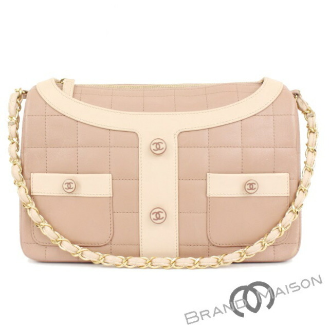 ABランク シャネル ガールシャネル A17540 チェーンショルダー ショルダーバッグ ラムスキン ピンク レディース CHANEL pink