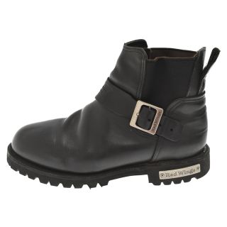 レッドウィング(REDWING)のRED WING レッド ウイング MotorcycleBoots 977 モーターサイクル ブーツ ミドルカットレザーブーツ ブラック(ブーツ)