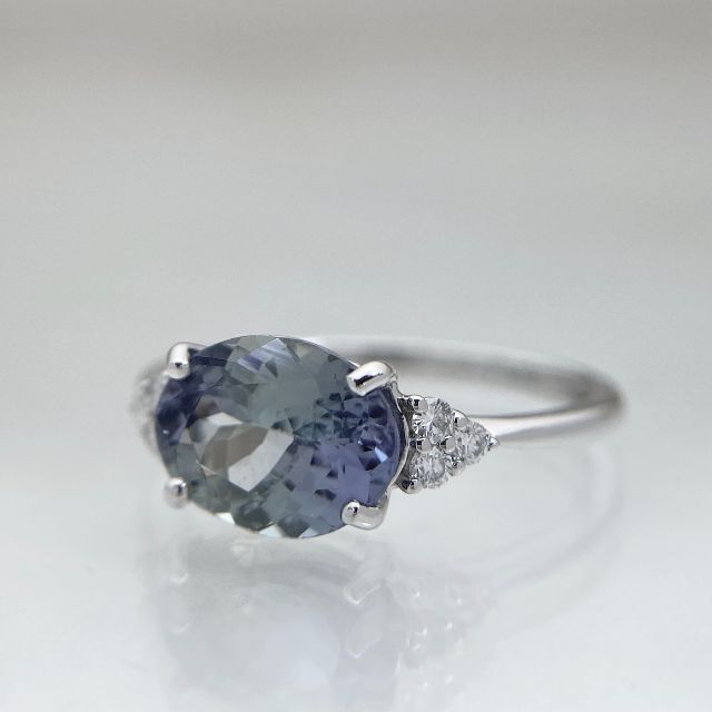 新品 バイカラーゾイサイト ダイヤ リング 1.777ct Pt950 | vp