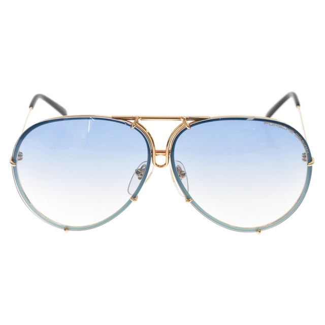 15センチレンズ高さPORSCHE DESIGN ポルシェデザイン P8478 レンズ替え付きサングラス メガネ 眼鏡 アイウェア ブルー