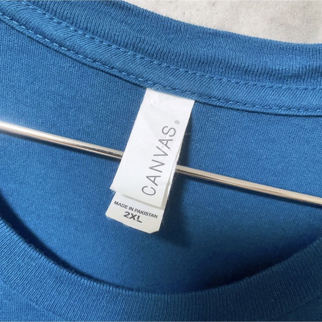 Tシャツ　XXLサイズ　ブルー　青　Bella+Canvas ベラキャンバス メンズのトップス(Tシャツ/カットソー(半袖/袖なし))の商品写真