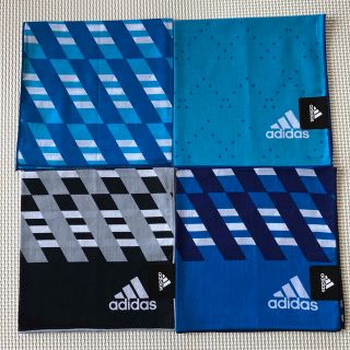 アディダス(adidas)の【未使用】男の子　adidas   ハンカチ　4枚セット(外出用品)