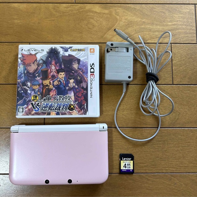 ソフト付き ニンテンドー3DS LL ピンク×ホワイト