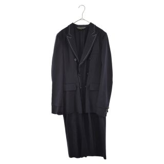 コムデギャルソンオムプリュス(COMME des GARCONS HOMME PLUS)のCOMME des GARCONS HOMME PLUS コムデギャルソンオムプリュス 17SS レイヤード カットオフ ダブル ドッキングコート ジャケット ネイビーPS-J010(その他)