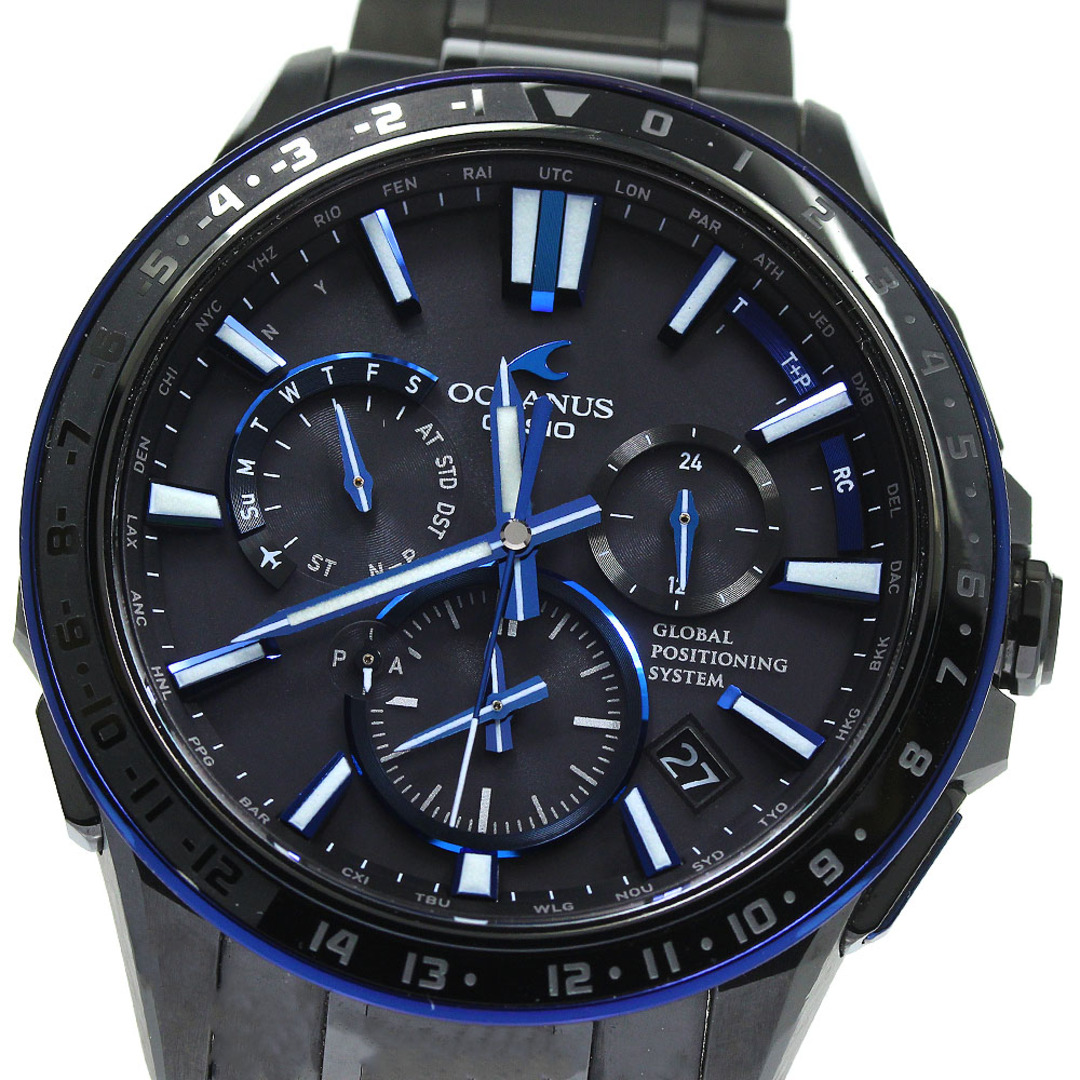 カシオ CASIO OCW-G1200B-1AJF オシアナス GPS ソーラー電波 メンズ 美品 箱・保証書付き_748995