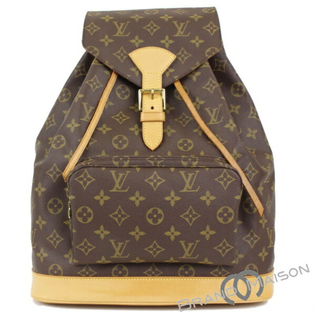 Aランク ルイ・ヴィトン モンスリGM Ｍ51135 モノグラム リュックサック バックパック LOUIS VUITTON ブラウン brownレディース