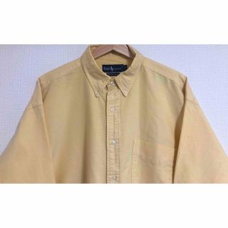 海外輸入 90s ポロ ラルフローレンBIG OXFORD ビッグ シャツ 開襟