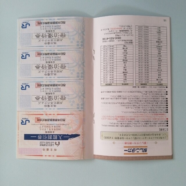 JR西日本株主優待鉄道割引券4枚+JR西日本グループ株主優待冊子1冊 JR西日本株主優待鉄道割引券4枚+JR西日本グループ株主優待冊子1冊
