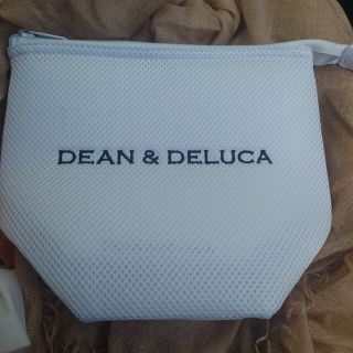 ディーンアンドデルーカ(DEAN & DELUCA)の新品・DEAN & DELUCA クッションバッグインバッグ ホワイト Sサイズ(エコバッグ)