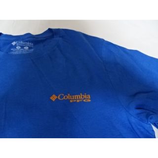 コロンビア(Columbia)のUSA購入 コロンビアPFG FISHイラストバックプリント TシャツUS M青(Tシャツ/カットソー(半袖/袖なし))