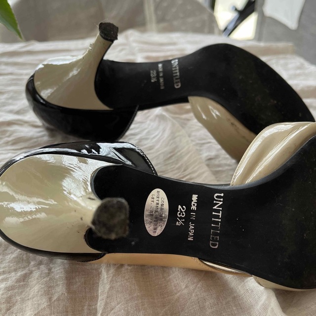 UNTITLED(アンタイトル)のオープントゥパンプス レディースの靴/シューズ(ハイヒール/パンプス)の商品写真