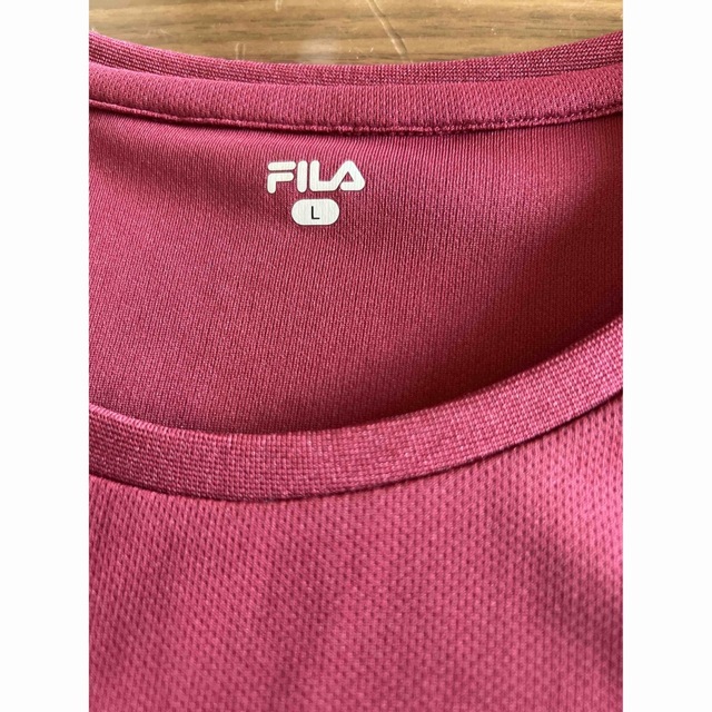 FILA(フィラ)のフィラテニス　長袖Tシャツ　レッド スポーツ/アウトドアのテニス(ウェア)の商品写真