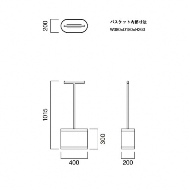 IDEE(イデー)の【美品】IDEE ガルニチュール ハンガースタンド M ベージュ インテリア/住まい/日用品の収納家具(棚/ラック/タンス)の商品写真