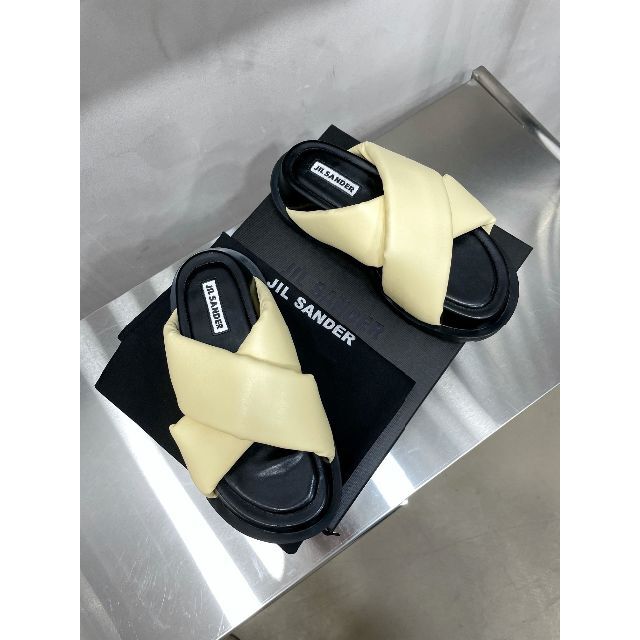 JIL SANDER サンダル レザー クロスストラップ シューズ 靴 限定価格