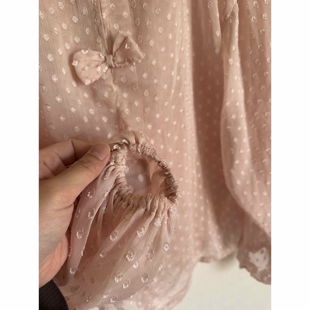 LIZ LISA - LIZLISA❤️新品未使用❤️ピンクドットシースルーブラウス