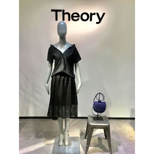 theory(セオリー)のTheory ( セオリー ) otona MUSE掲載 シアーギンガムスカート レディースのスカート(ロングスカート)の商品写真