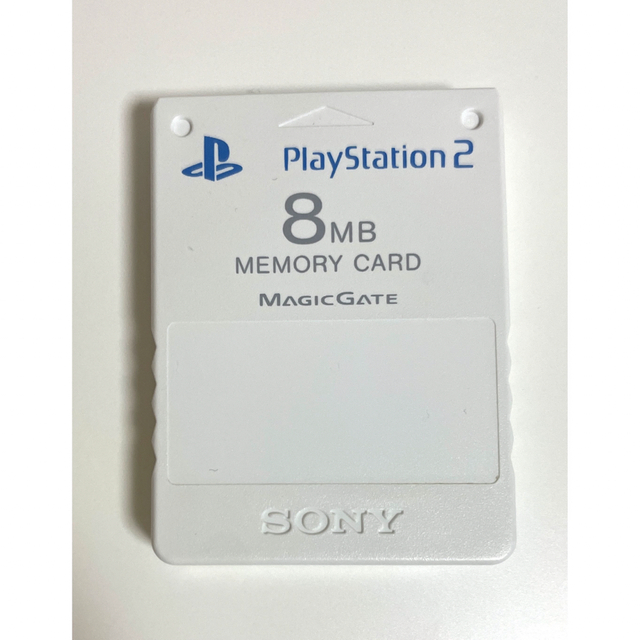 PlayStation2(プレイステーション2)のPS2 メモリカード　8MB SONY 純正　白 エンタメ/ホビーのエンタメ その他(その他)の商品写真