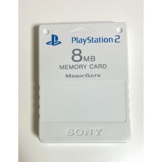 プレイステーション2(PlayStation2)のPS2 メモリカード　8MB SONY 純正　白(その他)