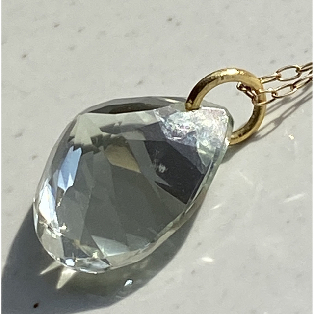 K18 17.74ct グリーンアメシスト　ネックレストップ