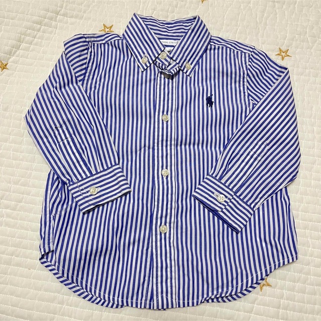 POLO RALPH LAUREN(ポロラルフローレン)のRALPH LAUREN　ストライプシャツ　18M（85cm） キッズ/ベビー/マタニティのベビー服(~85cm)(シャツ/カットソー)の商品写真