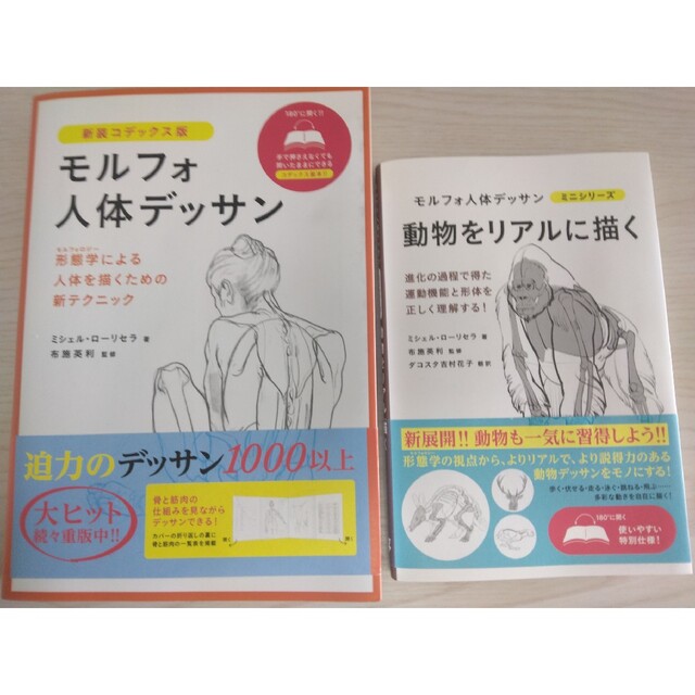 学研(ガッケン)のモルフォ人体デッサン 2冊セット エンタメ/ホビーの本(アート/エンタメ)の商品写真