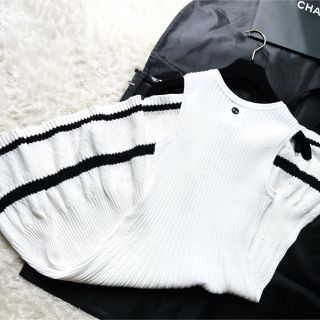 CHANEL - 美品 CHANEL シャネル ニット ワンピース ドレス コットン