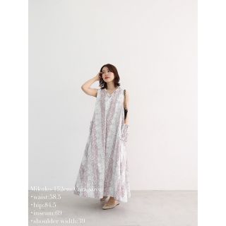 2way frill tent onepiece（pink）(ロングワンピース/マキシワンピース)