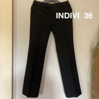 インディヴィ(INDIVI)のお値下げ❗️インディヴィ⭐︎パンツ⭐︎ダークグレー⭐︎36サイズ(カジュアルパンツ)