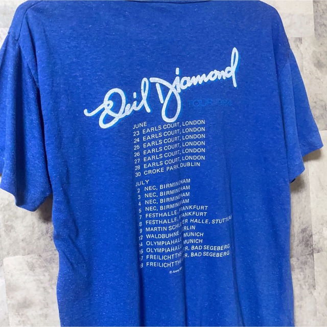 MUSIC TEE(ミュージックティー)のNeil Diamond ニールダイアモンド　1984年　ツアーTシャツ　80s メンズのトップス(Tシャツ/カットソー(半袖/袖なし))の商品写真