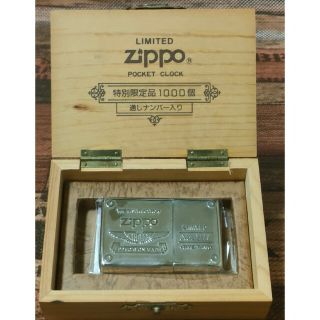 ジッポー(ZIPPO)の【動作品】希少シリアル№0111 TIME TANK　POCKET CLOCK(タバコグッズ)