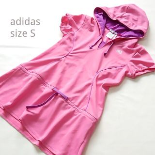 アディダス(adidas)のアディダス * UVケア スポーツワンピース Sサイズ ピンク ランニング(ウェア)