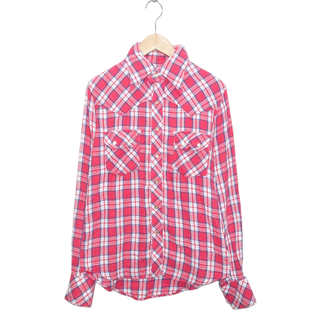 TMT(ティーエムティー)のTMT CHECK GAUZE WESTERN SHIRT メンズのトップス(シャツ)の商品写真