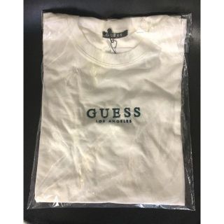 ゲス(GUESS)の新品送料無料GUESSゲス刺繍ロゴTシャツ Mサイズホワイト白(Tシャツ/カットソー(半袖/袖なし))