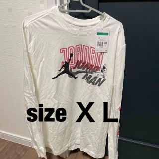 ジョーダン(Jordan Brand（NIKE）)の新品試着のみ　NIKE JORDAN BRAND ロングスリーブT タグ付きXL(Tシャツ/カットソー(七分/長袖))