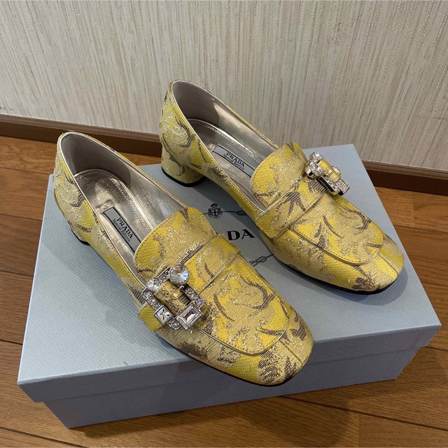 プラダ　PRADA  ジャガード　ローファー　35 1/2 新品